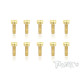 3mmx8mm Gold Hex. CHC Screws (10pcs) - T-WORKS - GSS-308H