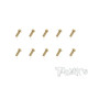 3mmx8mm Gold Steel UFO Screws (10pcs) - T-WORKS - GSS-308U