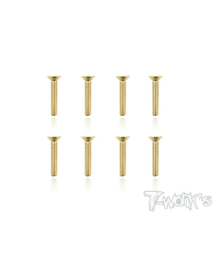 Vis Acier Traitées GOLD CHC 3x16mm (8) - T-WORKS - GSS-316C