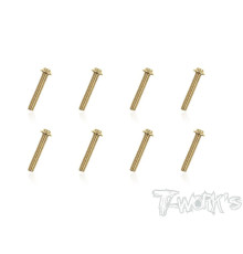 Vis Acier Traitées GOLD Tête UFO 3x18mm (10) - T-WORKS - GSS-318U