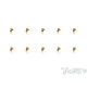 4mmx6mm Gold Steel UFO Screws (10pcs) - T-WORKS - GSS-406U