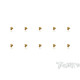 4mmx4mm Gold Steel UFO Screws (10pcs) - T-WORKS - GSS-404U