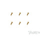 4mmx14mm Gold Steel UFO Screws (6pcs) - T-WORKS - GSS-414U