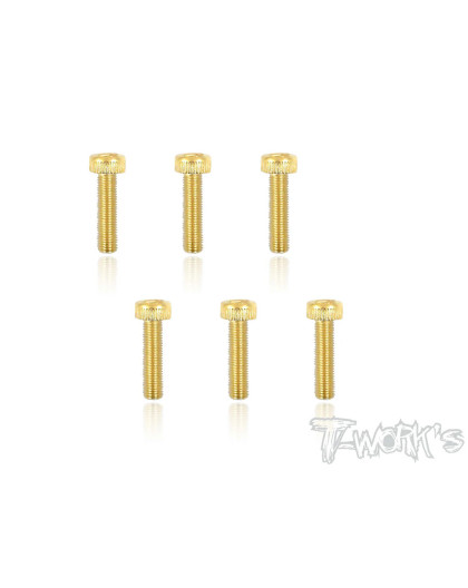 Vis Acier Traitées GOLD FHC 4x16mm (8) - T-WORKS - GSS-416H