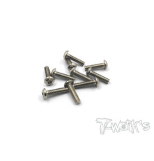 3mmx12mm Nickel Button Head Screw (10pcs) - T-WORKS - NSS-312B