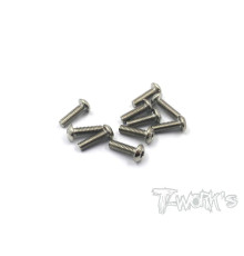 3mmx10mm Nickel Button Head Screw (10pcs) - T-WORKS - NSS-310B