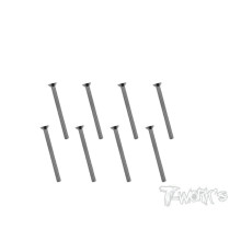 3mmx25mm Nickel FHC Screw (6pcs) - T-WORKS - NSS-325C