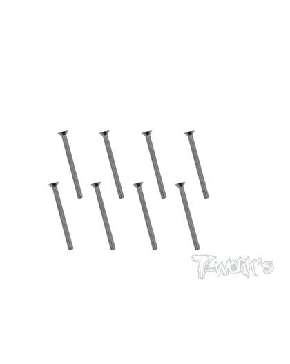 3mmx25mm Nickel FHC Screw (6pcs) - T-WORKS - NSS-325C