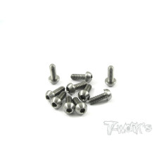 4mmx8mm Nickel Button Head Screw (10pcs) - T-WORKS - NSS-408B