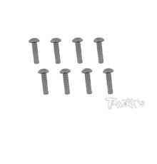 4mmx16mm Nickel Button Head Screw (8pcs) - T-WORKS - NSS-416B