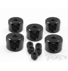 Aluminum 2mm Bore Collar (Black)each 5pcs - T-WORKS - TA-020BK