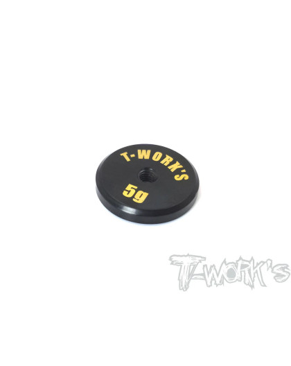 Anodized Precision Balancing Brass Weights 5g LCG - T-WORKS - TA-066L