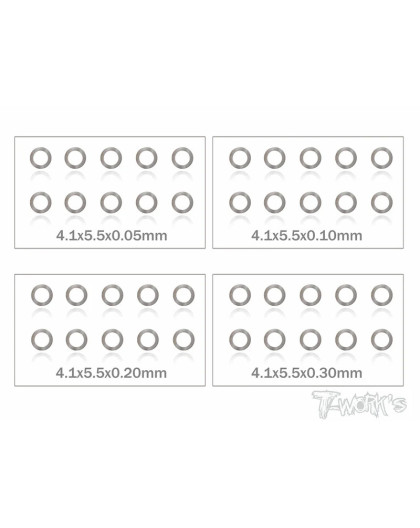 4mm Shim Washer Set - T-WORKS - TA-095-4