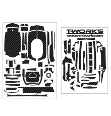 3D Graphite Sticker (For Sanwa & Airtronics M17) - T-WORKS - TS-044