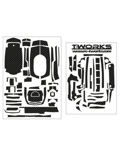 3D Graphite Sticker (For Sanwa & Airtronics M17) - T-WORKS - TS-044