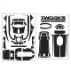 Stickers 3D Carbone pour FUTABA 4PM (la Planche) - T-WORKS - TS-048