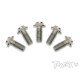 3mm x 8mm 64 Titanium Hex. UFO Screw 10pcs. - T-WORKS - TSS-308U-5