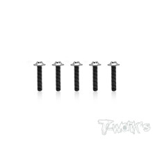 Vis titane 3x18 tête UFO (5) - T-WORKS - TSS-318U-5