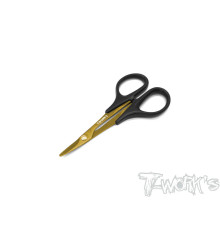 Titanium Nitride Lexan Curved Scissor - T-WORKS - TT-021