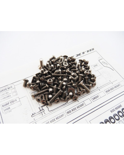  X1'18 Titanium Hex Socket Screw Set - 48208 - HIRO SEIKO