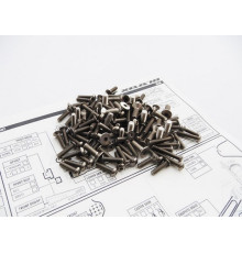  XB8'18 Titanium Hex Socket Screw Set - 48225 - HIRO SEIKO