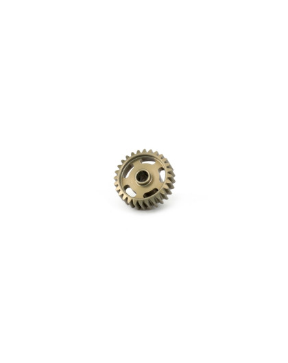  Hard Coated Alum. Pinion Gear (MoS2) DP48-28T - 48244 - HIRO SEIKO