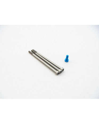  XeRun V10 G3 Titan/Alum. Screw Set [T-Blue] - 48340 - HIRO SEIKO