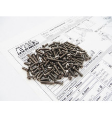  RC10B6.1 & B6.1D Titanium Hex Socket Screw Set - 48346 - HIRO SEIKO