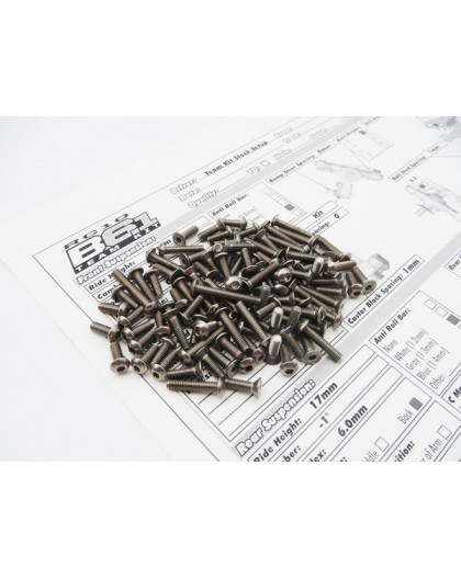  RC10B6.1 & B6.1D Titanium Hex Socket Screw Set - 48346 - HIRO SEIKO