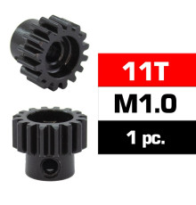 HSS STEEL M1.0 PINION GEAR 11T W/5.0mm BORE - ULTIMATE - UR4310-11