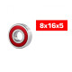 "8x16x5mm SELECT ""HS"" RUBBER SEALED BEARING SET (2pcs.) - UR7806-2 