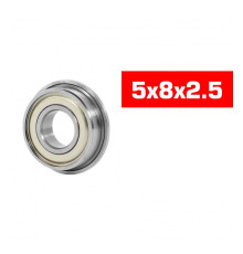 "5x8x2.5mm FLANGED ""HS"" METAL SHIELDED BEARING SET (10pcs) - UR7822