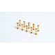 4mm Gold connectors - WorksTeam - 18mm length (10 pcs.) - LRP - 65951