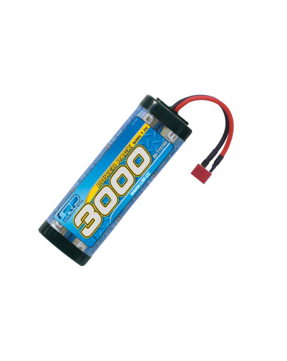 Accu NIMH 7.2V 3000mah - Dean - LRP - 71115U