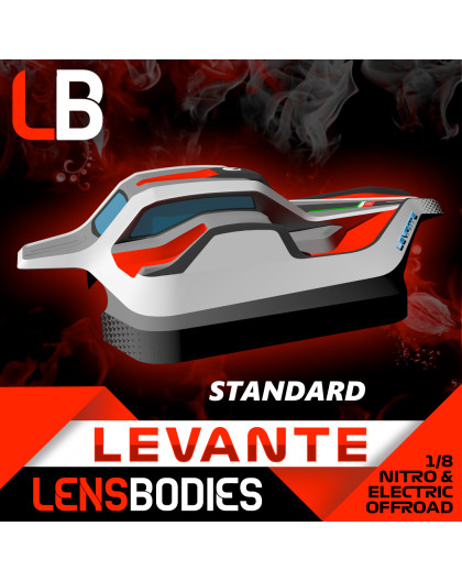 1/8 OFFROAD BODY LEVANTE STANDARD WEIGHT - HOT RACE