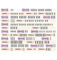 Titanium Screw set UFO 189pcs RC8 B4.1 - T-WORKS - TSSU-RC8B4.1