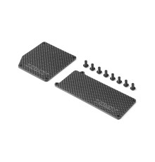 GRAPHITE BATT + RECEIVER COVER PLATE HARD RADIO CASE - XRAY - 356005