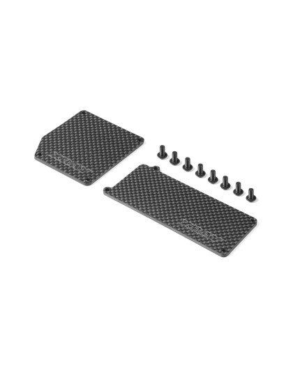 GRAPHITE BATT + RECEIVER COVER PLATE HARD RADIO CASE - XRAY - 356005