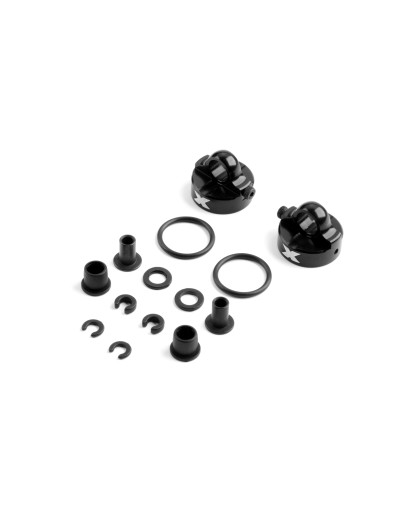 ALU SHOCK CAP-NUT WITH VENT HOLE - BIG BORE (2) - XRAY - 368054