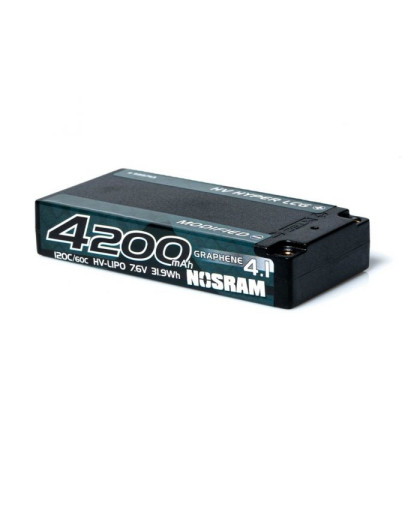 Accu Lipo Hyper LCG 4200mah 2S HV Shorty Graphene - NOSRAM - 999753