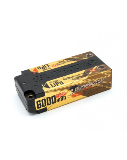 Sunpadow 7,6V 6000mAh 100C Shorty LiPo Top Series - SUNPADOW - 554385