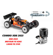 Kit Xray XB8'23 + Moteur FX K303 + Ligne Efra 2169 - XRAY - 350018-C1