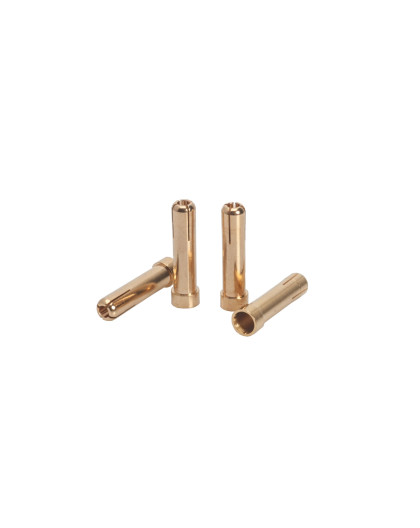 5mm to 4mm Gold Works Team adapter plug (4 pcs.) - LRP - 65811