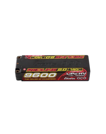 LIPO 9600 mAh 7.6V HV 150C 2S1P PK5 - GENS ACE - GA96002S14D5