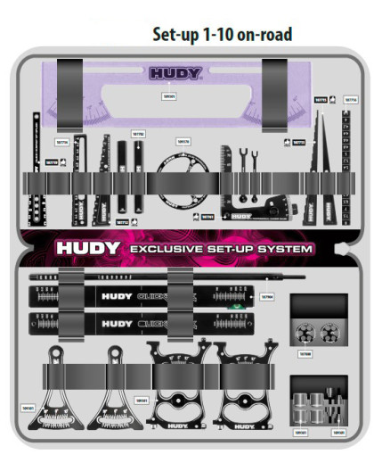 HUDY SET-UP BAG FOR 1/10 TC 1/10 & 1/12 PC 1/10 F1 - HUDY - 199221