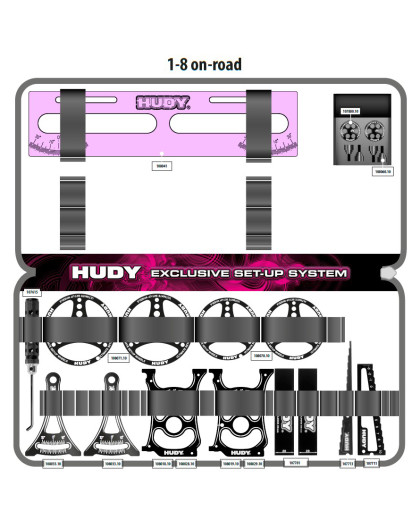 HUDY SET-UP BAG FOR 1/8 ON-ROAD CARS - HUDY - 199231