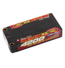 Lipo 2S 4200mah 7.6V HV 140C Shorty PK5 - GENS ACE - GA42002S14D4