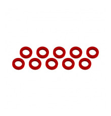 ALUMINUM SHIM (3x6x1mm) RED (10pcs) - UR1505-R - ULTIMATE