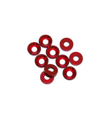 4 mm. ALU WASHER RED (10 pcs) - UR1511-R - ULTIMATE