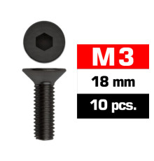 M3x18mm FLAT HEAD SCREWS (10 pcs) - UR161318 - ULTIMATE